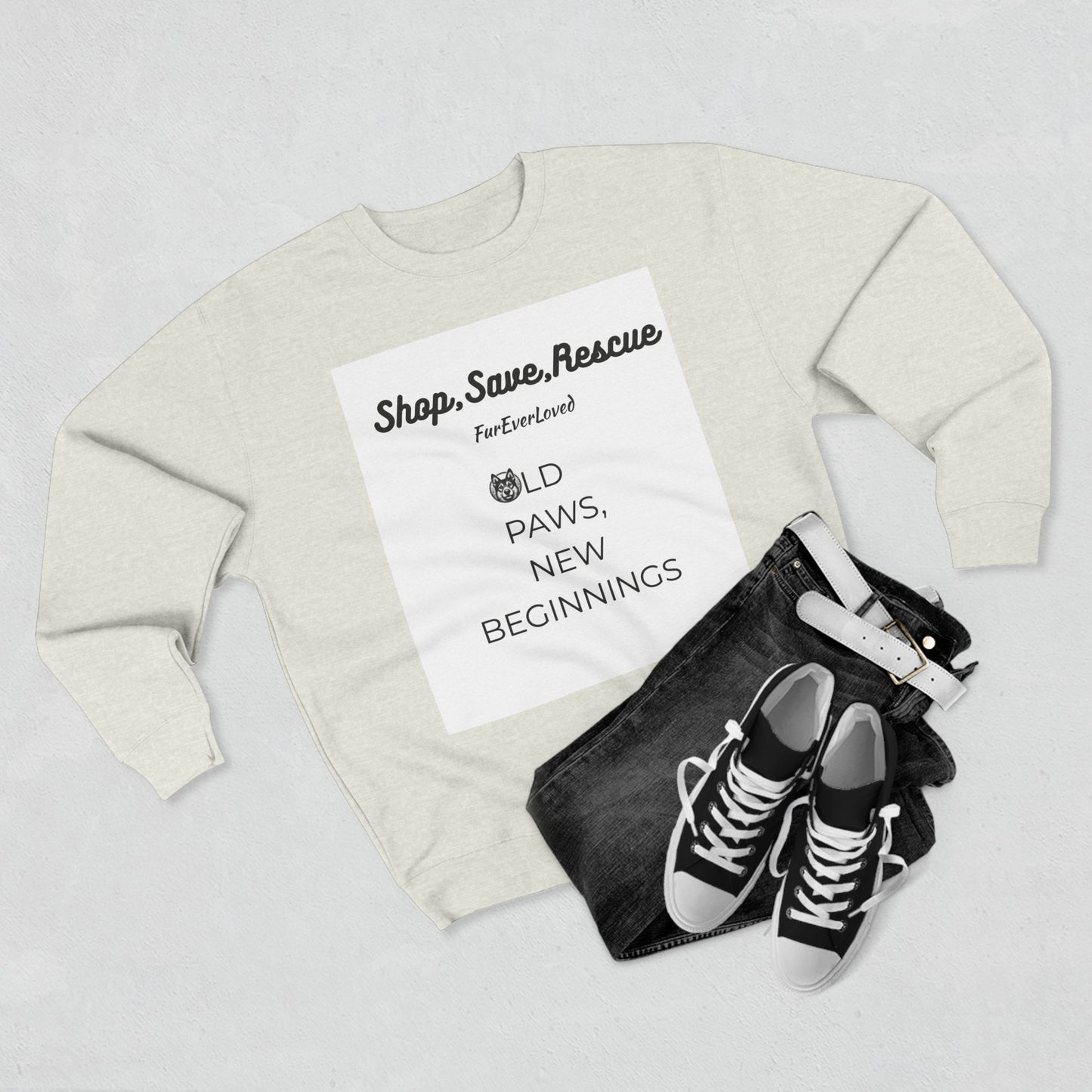 Unisex Crewneck Sweatshirt - Old Dogs New Beginning