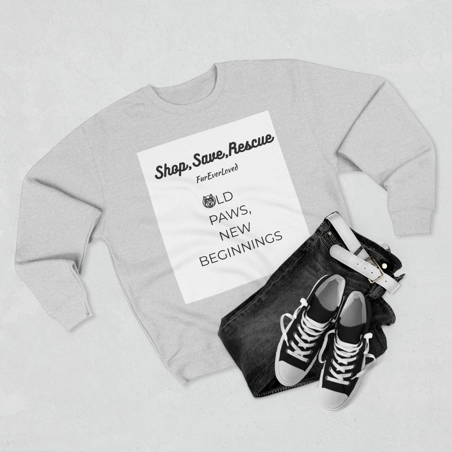 Unisex Crewneck Sweatshirt - Old Dogs New Beginning