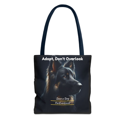 Dog Tote Bag - Adopt Don't Overlook