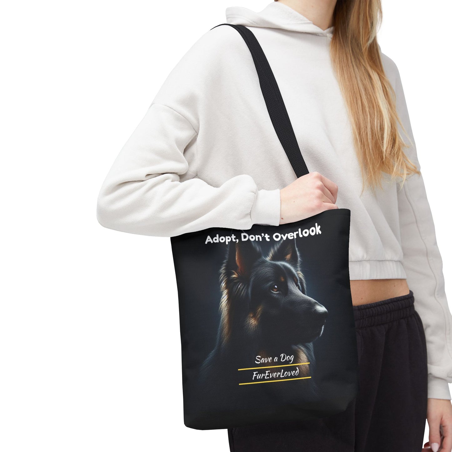 Dog Tote Bag - Adopt Don't Overlook