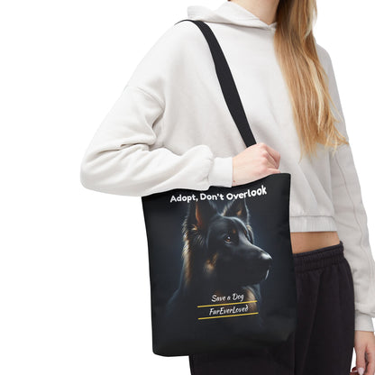 Dog Tote Bag - Adopt Don't Overlook