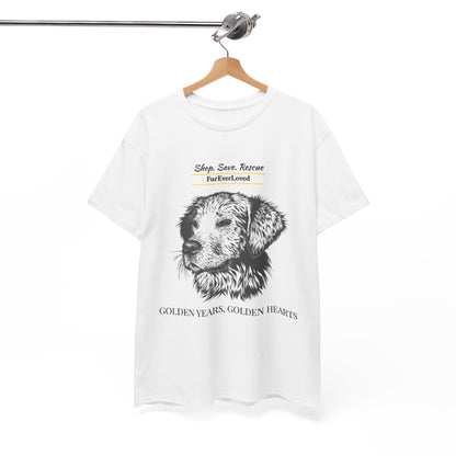Graphic Tee Golden Hearts Golden Years and Shop,Save,Rescue