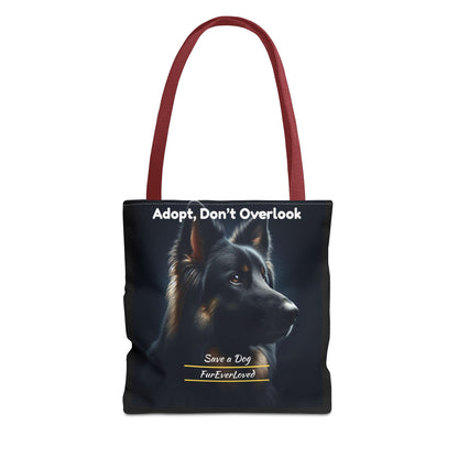 Dog Tote Bag - Adopt Don't Overlook