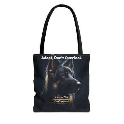 Dog Tote Bag - Adopt Don't Overlook