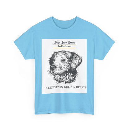 Graphic Tee Golden Hearts Golden Years and Shop,Save,Rescue