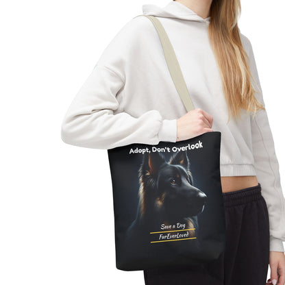 Dog Tote Bag - Adopt Don't Overlook