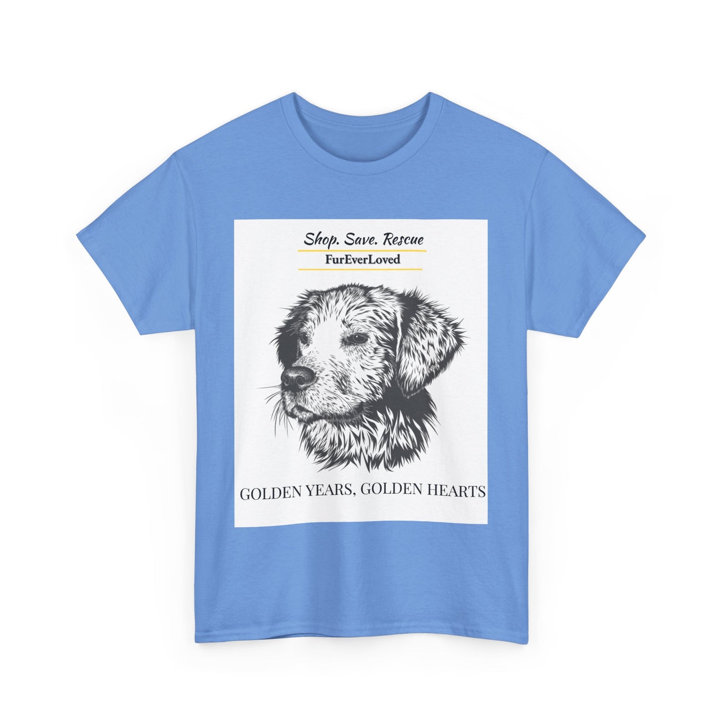 Graphic Tee Golden Hearts Golden Years and Shop,Save,Rescue