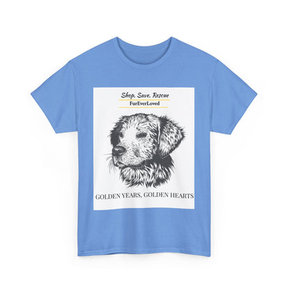 Graphic Tee Golden Hearts Golden Years and Shop,Save,Rescue