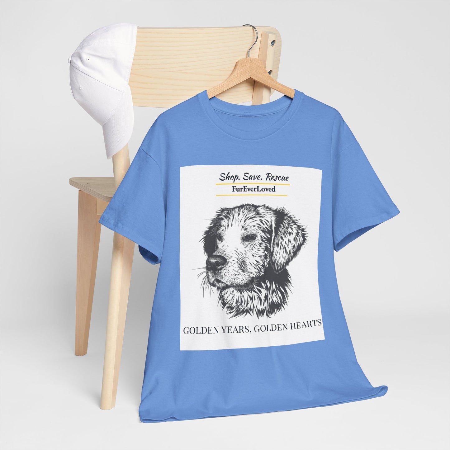 Graphic Tee Golden Hearts Golden Years and Shop,Save,Rescue
