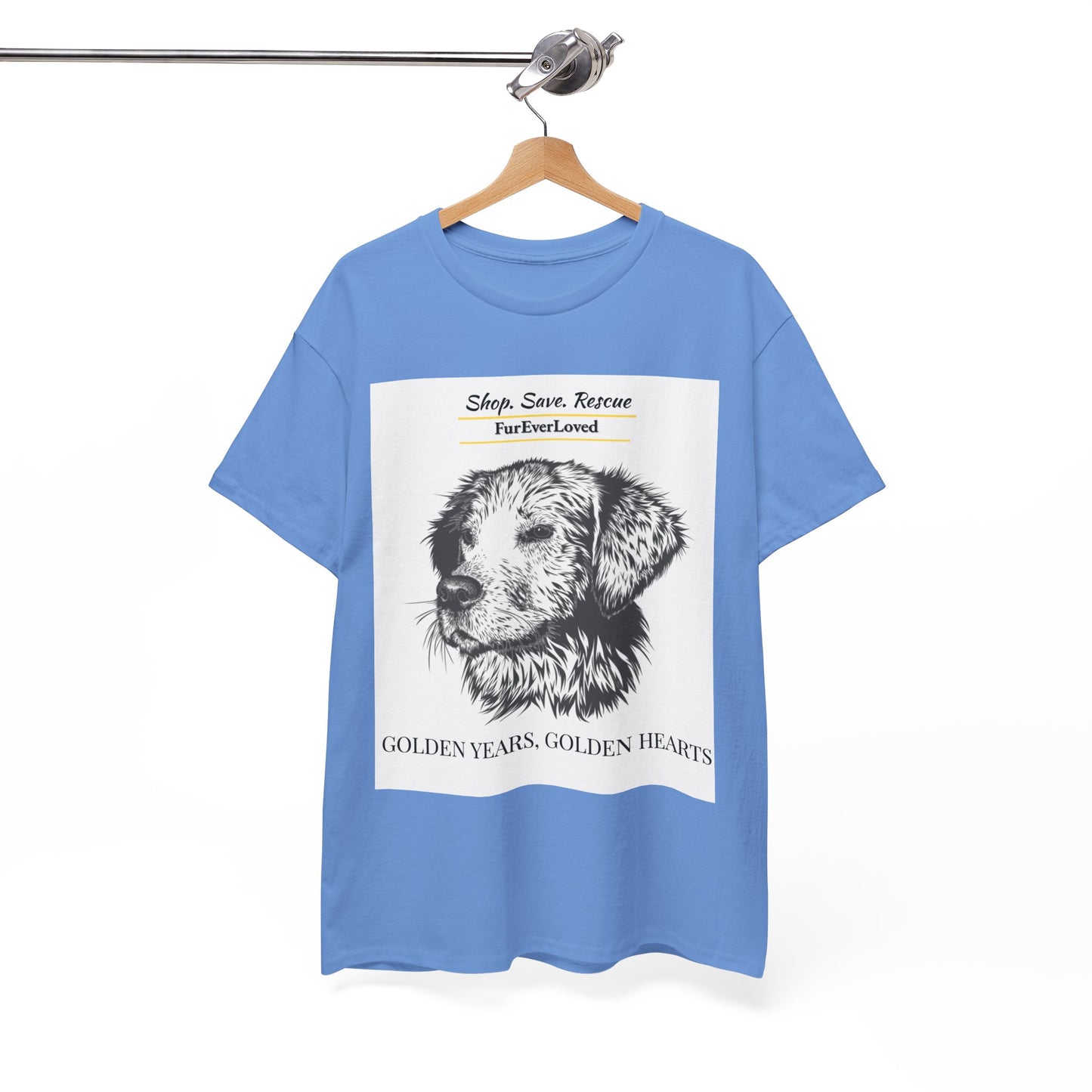 Graphic Tee Golden Hearts Golden Years and Shop,Save,Rescue