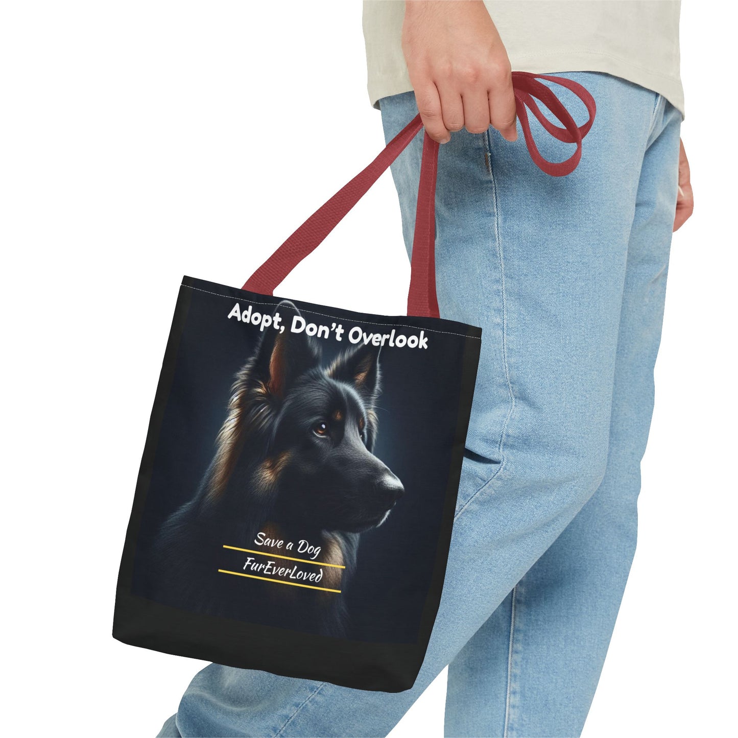 Dog Tote Bag - Adopt Don't Overlook
