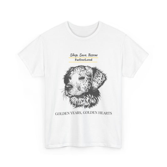 Graphic Tee Golden Hearts Golden Years and Shop,Save,Rescue