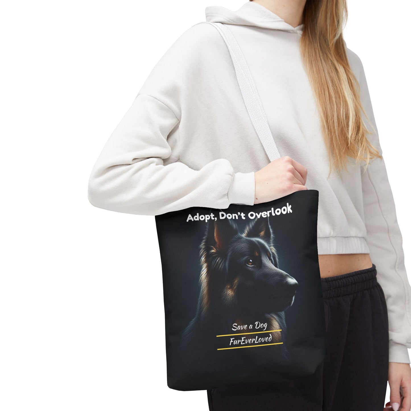 Dog Tote Bag - Adopt Don't Overlook