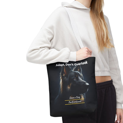 Dog Tote Bag - Adopt Don't Overlook