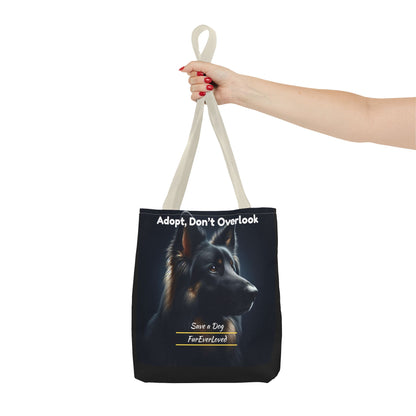 Dog Tote Bag - Adopt Don't Overlook