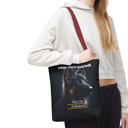 Dog Tote Bag - Adopt Don't Overlook
