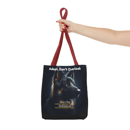 Dog Tote Bag - Adopt Don't Overlook