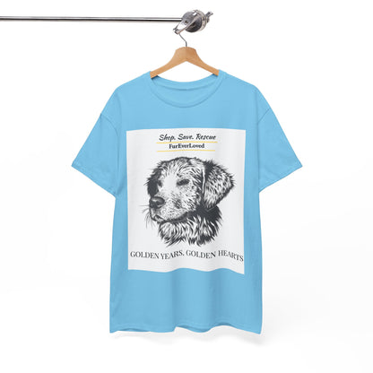 Graphic Tee Golden Hearts Golden Years and Shop,Save,Rescue